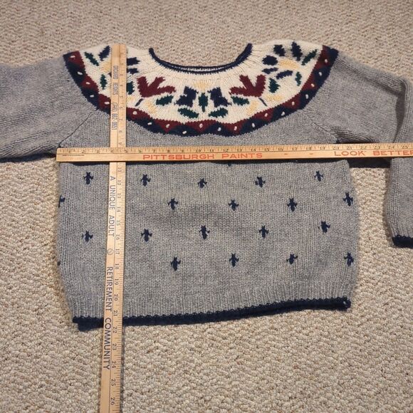 Vintage Skyr Sportswear Sweater Womens Large Floral Wool Cottagecore Knit - Picture 2 of 7